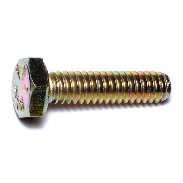 Midwest Fastener Grade 8, 1/4"-20 Hex Head Cap Screw, Zinc Yellow Steel, 1 in L, 50 PK 00662 - main